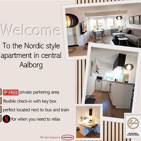 Nordic Style Apartment In Central Aalborg Exterior photo